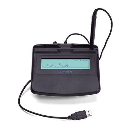 RENEWED Scriptel ST1570-6FT ProScript Signature Pad – 1x5 LCD, Backlit Display, USB Interface – Electronic Signature Capture Device