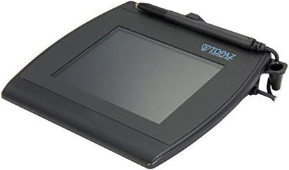 RENEWED Topaz T-LBK57GC-BHSB-R SigGem 5.7" Color Signature Pad – Dual Serial/HID USB, Backlit LCD, Includes Software – Electronic Signature Capture Device