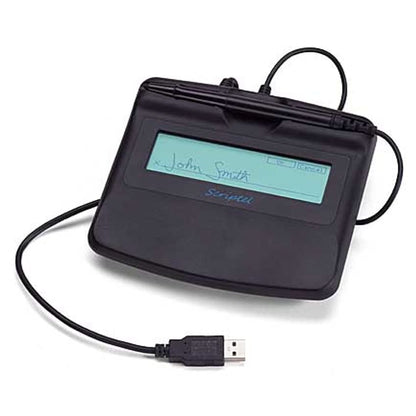 RENEWED Scriptel ST1570-6FT ProScript Signature Pad – 1x5 LCD, Backlit Display, USB Interface – Electronic Signature Capture Device
