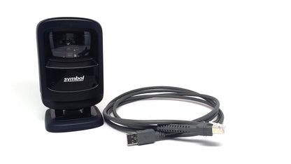 RENEWED Zebra DS9208 Hands-Free Barcode Scanner – 1D/2D Imaging, Includes USB Cable – Formerly Motorola Symbol, Desktop Mountable